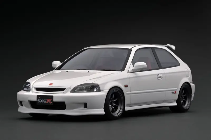 1:18 Honda Civic (Ek9) Type R -- White -- Ignition Model Ig3542 1