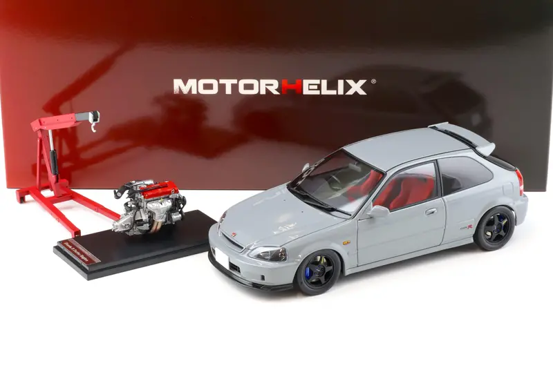 1:18 Honda Civic Type R (Ek9) -- Nardo Grey -- Motorhelix 1