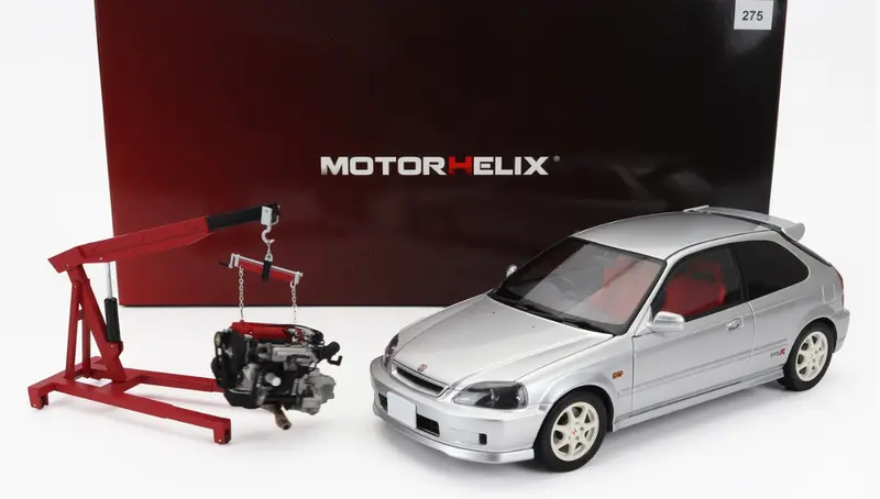 1:18 Honda Civic Type R (Ek9) -- Vogue Silver Metallic -- Motorhelix 1