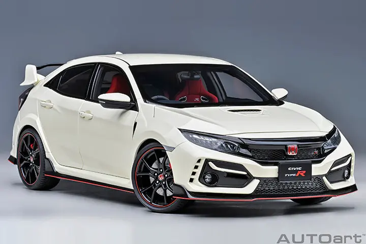1:18 Honda Civic Type R (Fk8) 2021 -- Championship White -- Autoart 73220 1