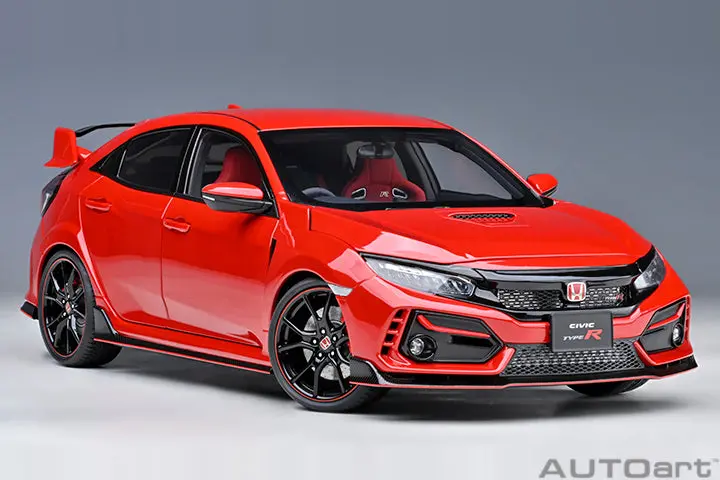 1:18 Honda Civic Type R (Fk8) 2021 -- Flame Red -- Autoart 1