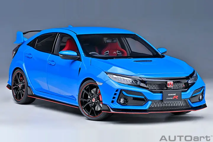 1:18 Honda Civic Type R (Fk8) 2021 -- Racing Blue Pearl -- Autoart 1