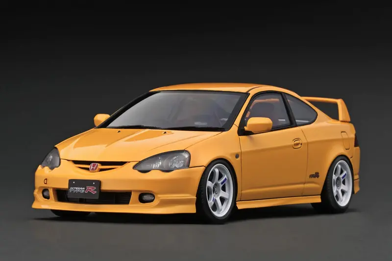 1:18 Honda Integra (Dc5) Type R -- Yellow -- Ignition Model Ig3328 1