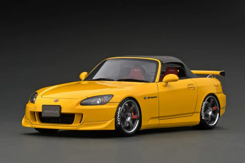 1:18 Honda S2000 (Ap2) -- Yellow -- Ignition Model Ig2589 1
