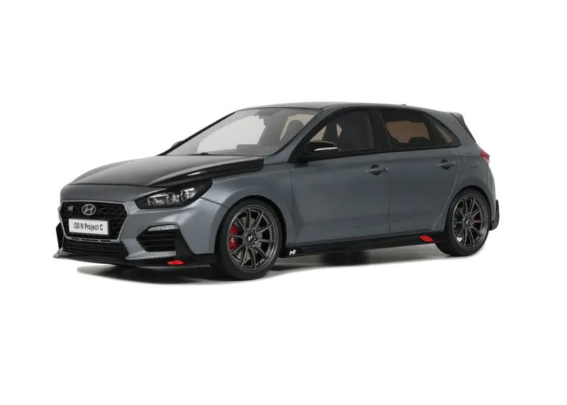 1:18 Hyundai I30 N Project C -- Shooting Star Metallic (Grey) -- Ottomobile 1