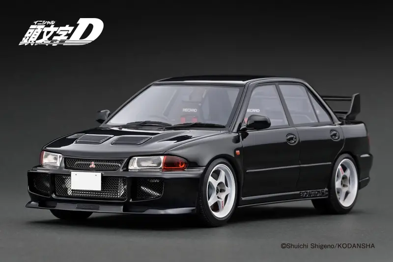 1:18 Initial D -- Mitsubishi Lancer Evo Iii Gsr (Ce9a) Black -- Ignition Ig3543 1