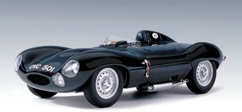 1:18 Jaguar D-Type Short Nose -- Green -- Autoart 73561 1