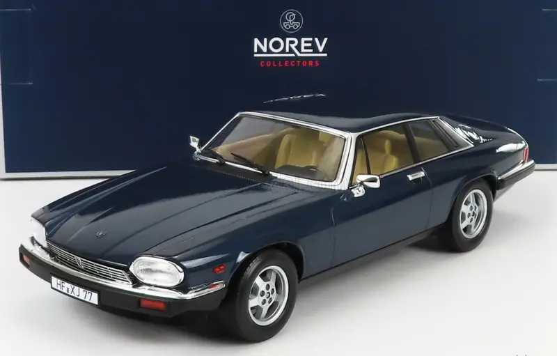 1:18 Jaguar Xj-S Coupe -- Metallic Blue -- Norev 1