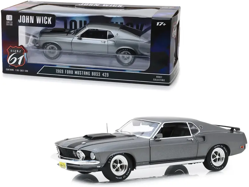 1:18 John Wick -- 1969 Ford Mustang Fastback Boss 429 -- Highway 61 1