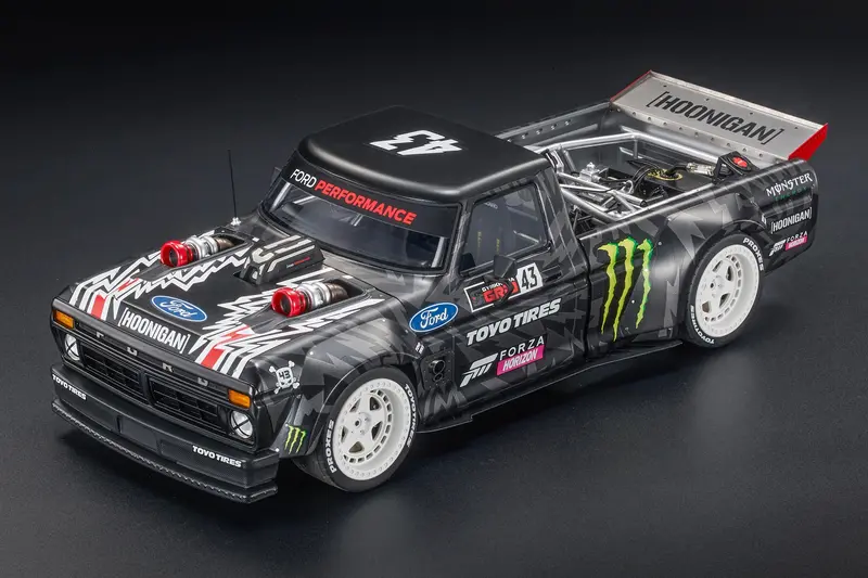 1:18 Ken Block Hoonitruck Climbkhana 2 -- 1977 Ford F-150 -- Top Marques 1