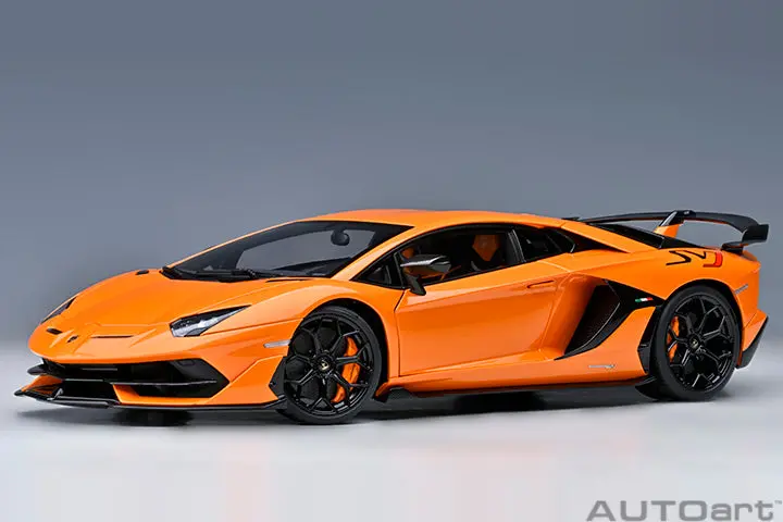1:18 Lamborghini Aventador Svj -- Arancio Atlas (Pearl Orange) -- Autoart 1