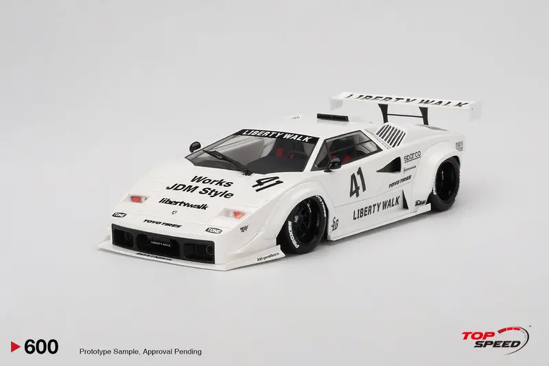 1:18 Lamborghini Countach Lb-Works - White -- 2024 Tokyo Auto Salon -- Topspeed 1