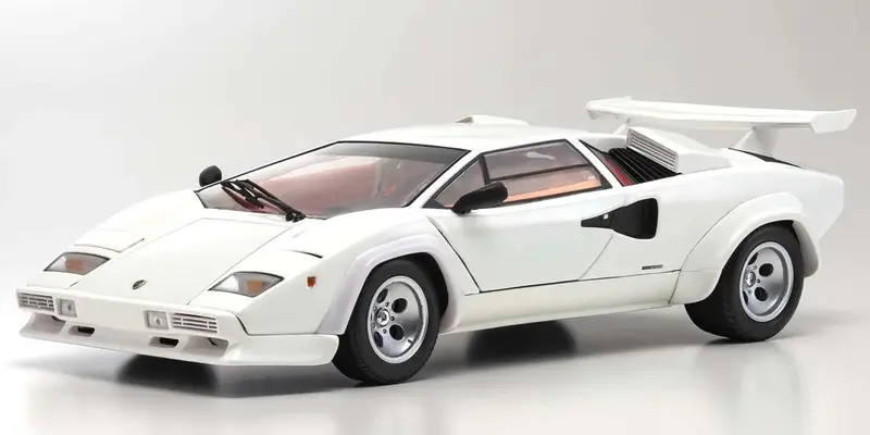 1:18 Lamborghini Countach Lp500s -- White -- Kyosho 1
