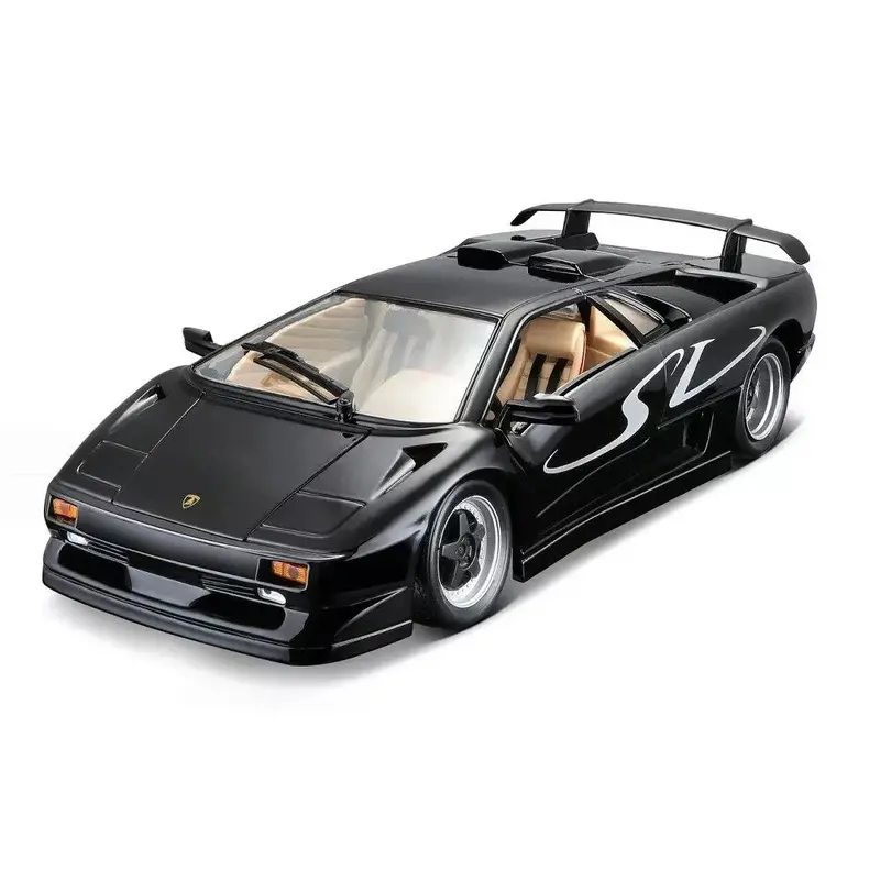1:18 Lamborghini Diablo Sv -- Black -- Maisto 1