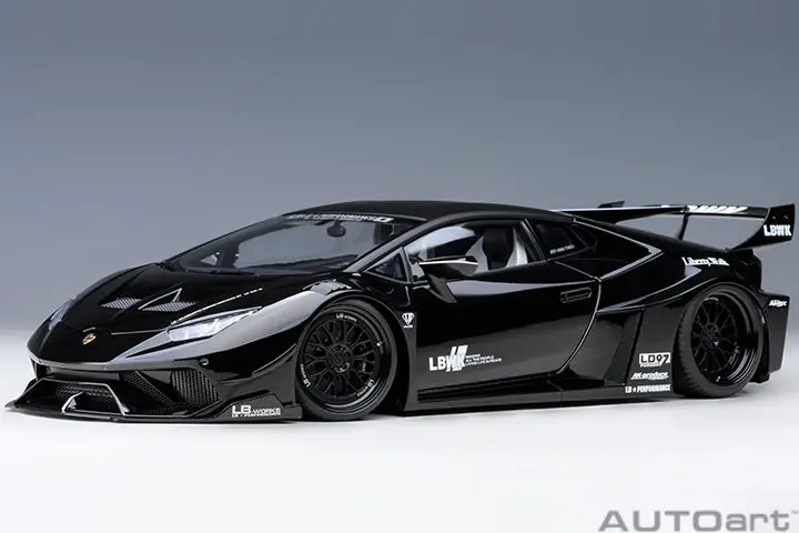 1:18 Lamborghini Huracan Gt Liberty Walk Lb Silhouette -- Black -- Autoart 1