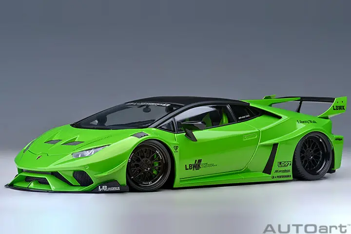 1:18 Lamborghini Huracan Gt Liberty Walk Lb Silhouette -- Green -- Autoart 1