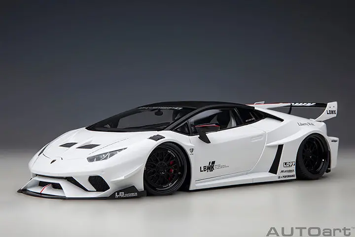 1:18 Lamborghini Huracan Gt Liberty Walk Lb Silhouette -- White -- Autoart 1