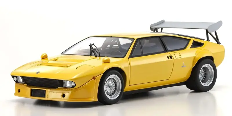 1:18 Lamborghini Urraco Rally -- Yellow -- Kyosho 1