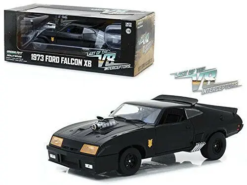 1:18 Mad Max -- Black V8 Interceptor -- Ford Xb Falcon Coupe -- Greenlight 1