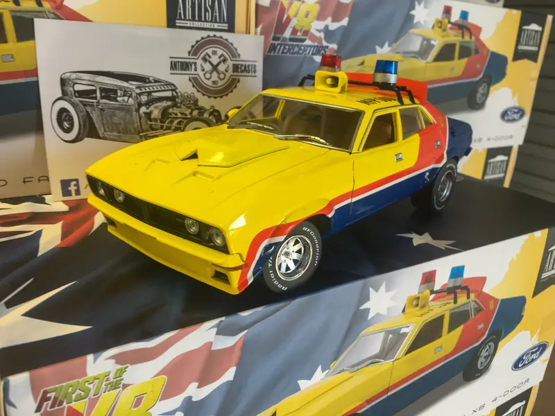 1:18 Mad Max -- Yellow V8 Interceptor -- Ford Xb Falcon Sedan -- Dda 1