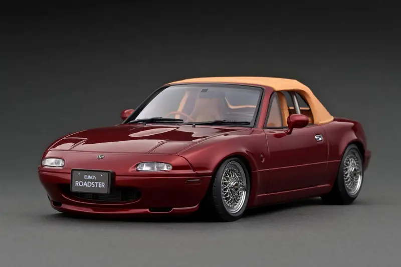 1:18 Mazda Eunos (Mx-5) Miata -- Burgundy -- Ignition Model Ig3200 1