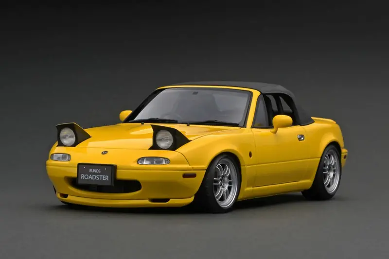 1:18 Mazda Eunos (Mx-5) Miata -- Yellow -- Ignition Model Ig3201 1