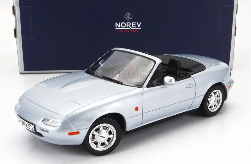 1:18 Mazda Mx-5 (Mx5) Na 1989 -- Silver -- Norev 1