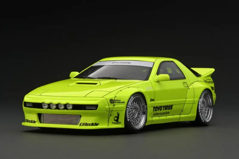 1:18 Mazda Rx-7 (Fc3s) Pandem -- Fluorescent Yellow -- Ignition Model Ig2912 1