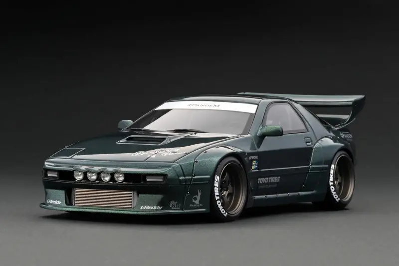 1:18 Mazda Rx-7 (Fc3s) Pandem -- Green Metallic -- Ignition Model Ig2915 1