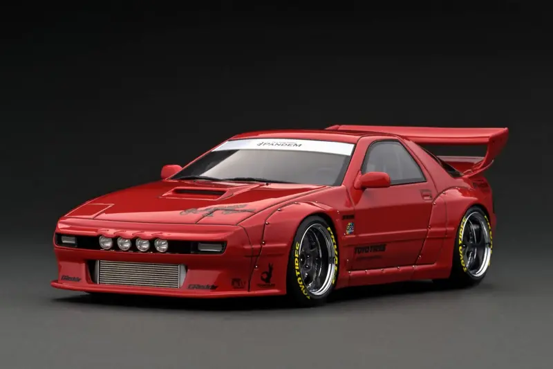 1:18 Mazda Rx-7 (Fc3s) Pandem -- Red -- Ignition Model Ig2914 1