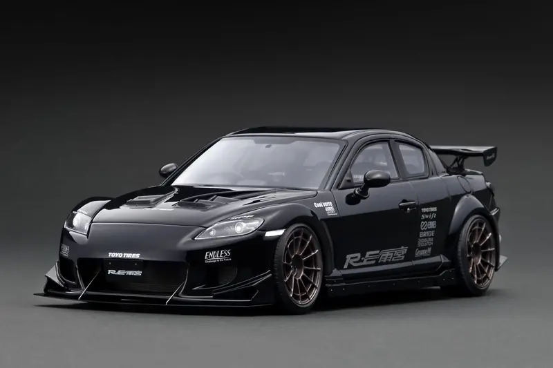 1:18 Mazda Rx-8 (Se3p) Re Amemiya -- Black  -- Ignition Model Ig3179 1
