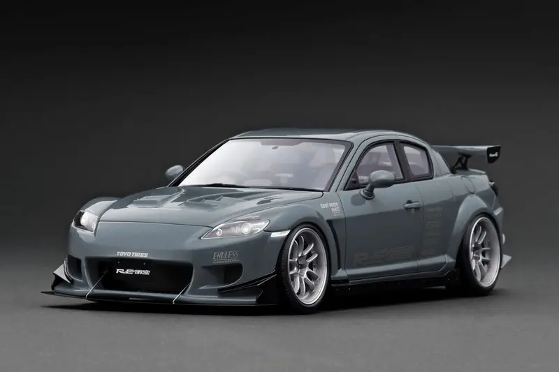 1:18 Mazda Rx-8 (Se3p) Re Amemiya -- Matte Gun Metallic -- Ignition Model Ig3180 1