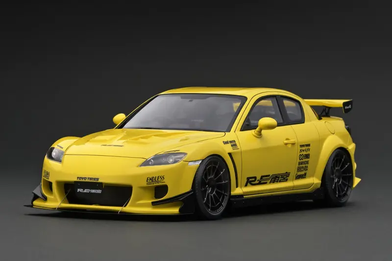 1:18 Mazda Rx-8 (Se3p) Re Amemiya -- Yellow  -- Ignition Model Ig3177 1