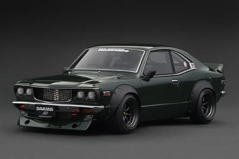 1:18 Mazda Rx3 Savanna (S124a) Semi Works -- Green -- Ignition Model Ig3729 1