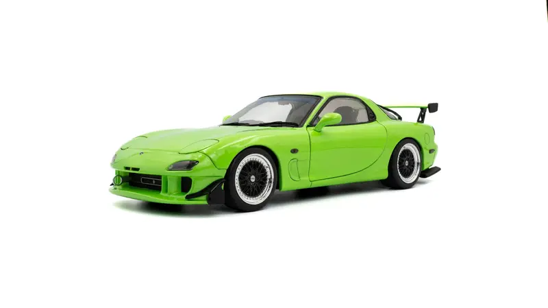 1:18 Mazda Rx7 (Fd3rs) 1999 Solido Works -- Neon Green -- Solido 1