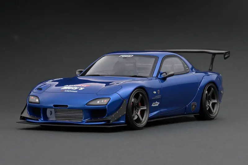 1:18 Mazda Rx7 (Fd3s) -- Blue Metallic -- Ignition Model Ig2045 1