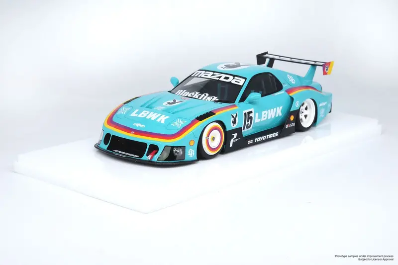 1:18 Mazda Rx7 (Fd3s) Lb-Super Silhouette -- #15 Teal -- Inno18 1