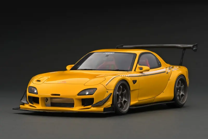 1:18 Mazda Rx7 Feed Afflux Gt3 (Fd3s) -- Yellow -- Ignition Model Ig2964 1
