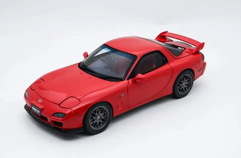 1:18 Mazda Rx7 Spirit R W/13B Engine Display -- Red Metallic -- Polar Master 1