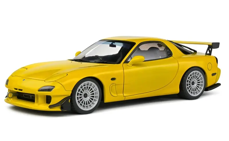1:18 Mazda Rx7 Type Rs (Fd3rs) Streetfighter -- Yellow -- Solido 1