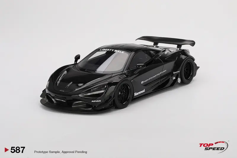 1:18 Mclaren 720S Lb-Works -- Black Tas 2024 -- Topspeed Model Ts0587 1