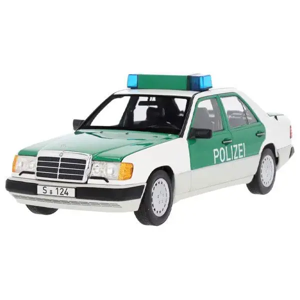 1:18 Mercedes-Benz 230 E W124 (1989 - 1993) -- German Police Car -- Norev 1