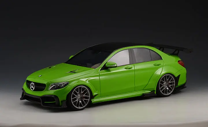 1:18 Mercedes-Benz C63s Amg Darwinpro Widebody -- Green -- Glm Glm188022 1