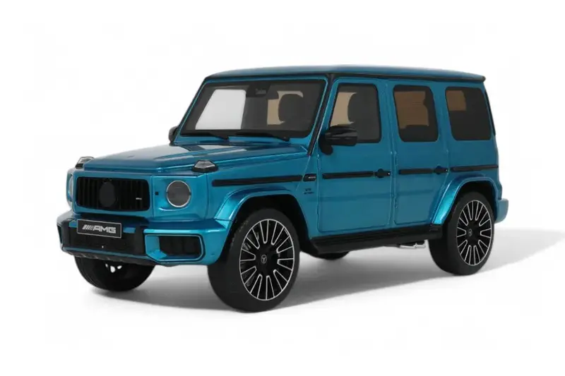 1:18 Mercedes-Benz G63 Amg -- Hyper Blue Magno -- Gt Spirit 1