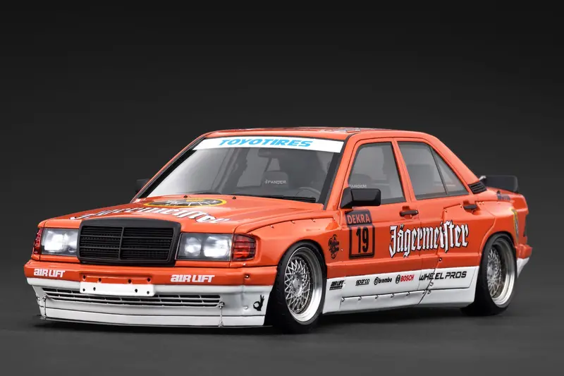 1:18 Mercedes-Benz W201 190E Pandem -- #19 Jagermeister -- Ignition Model Ig3771 1