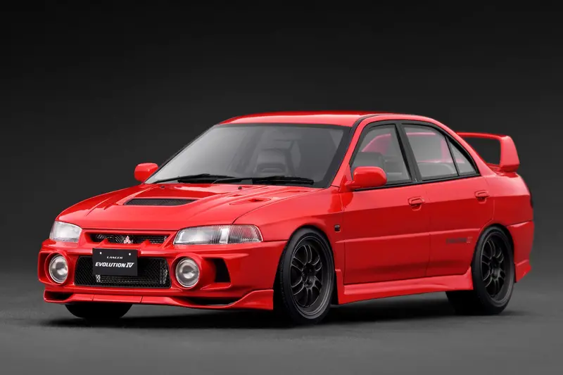 1:18 Mitsubishi Lancer Evolution Iv (Cn9a) -- Red -- Ignition Model Ig3783 1