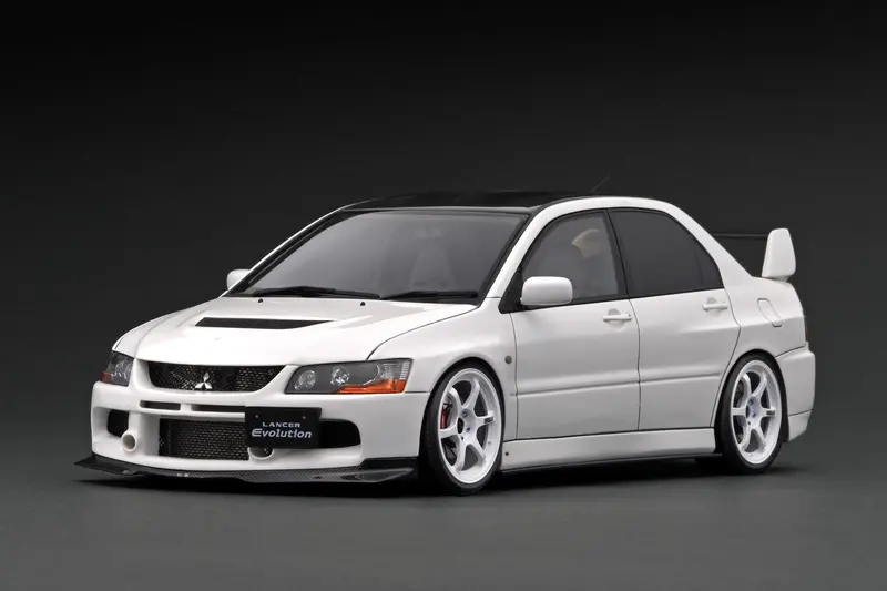 1:18 Mitsubishi Lancer Evolution Ix (9) (Ct9a) -- White -- Ignition Model Ig2377 1