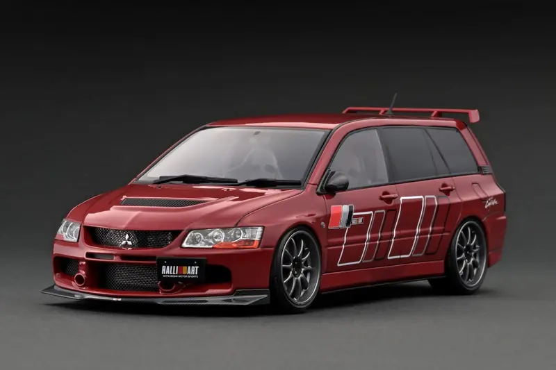 1:18 Mitsubishi Lancer Evolution Ix (9) Wagon (Ct9w) -- Red -- Ignition Ig2771 1