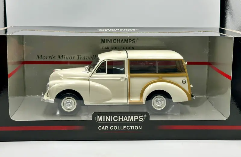 1:18 Morris Minor Traveller -- White -- Minichamps 150137010 1