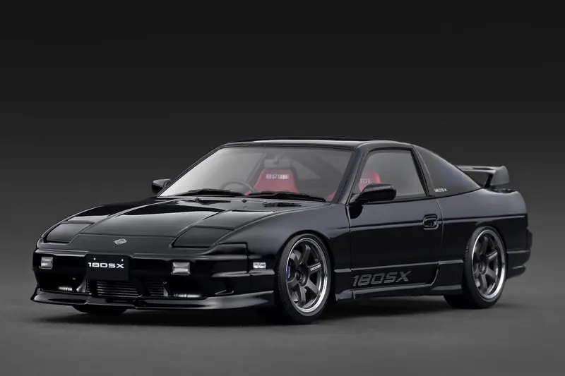 1:18 Nissan 180Sx Type X (Rps13) -- Black -- Ignition Model Ig3767 1